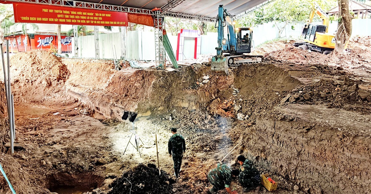 Phát hiện rãnh chôn số 2 tại khu A công viên Lê Thị Riêng