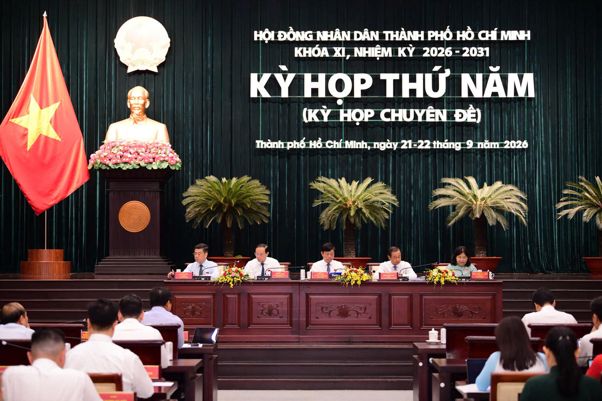 Quang cảnh kỳ họp, sáng 22/9. Ảnh: Q.Đ