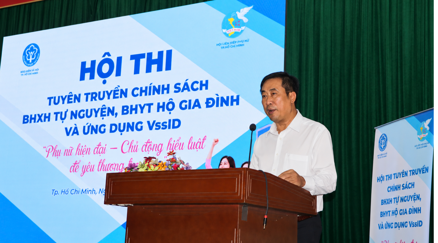 8 đội tranh tài tại hội thi tuyên truyền chính sách BHXH, BHYT ở TP.HCM - Ảnh 2.