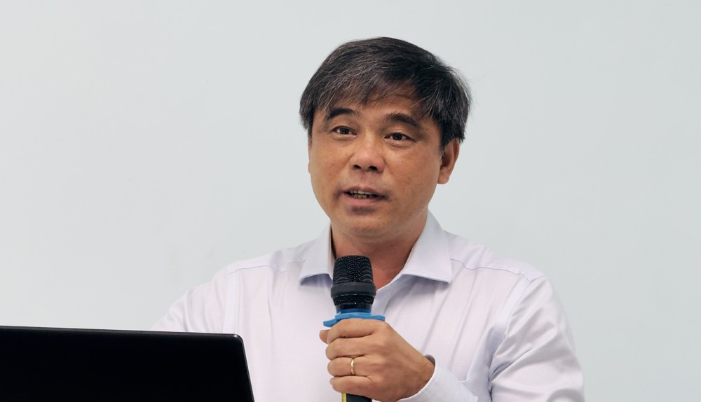 Ông Lý Thái Hùng, Chi cục trưởng Chi cục Tiêu chuẩn Đo lường Chất lượng TPHCM, phát biểu tại hội nghị. Ảnh: ĐÌNH DƯ 704aef6ab900395e6011.jpg