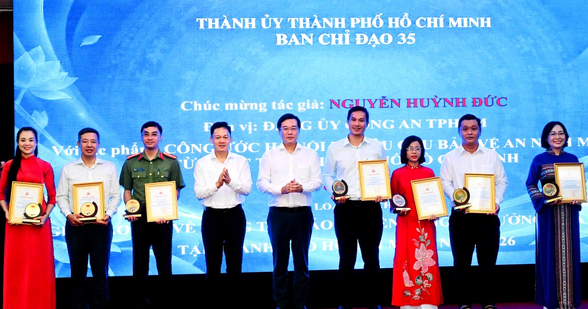 TPHCM: 25 tác phẩm được trao Giải Báo chí về công tác bảo vệ nền tảng tư tưởng của Đảng