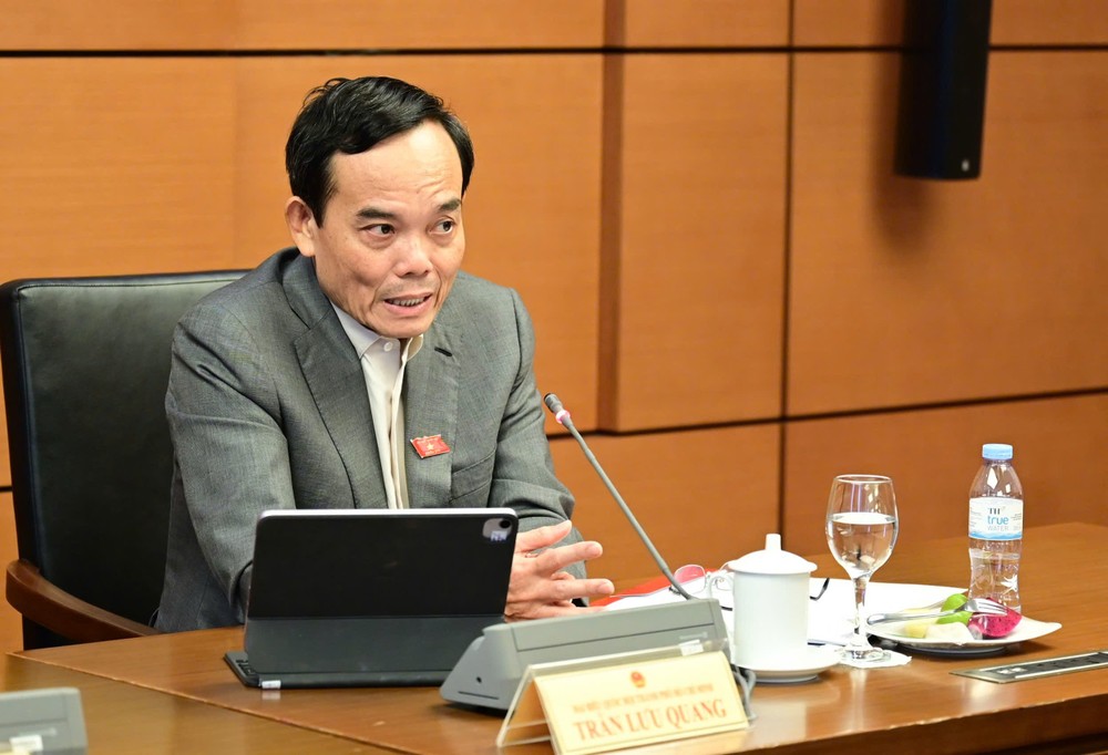 Bí thư Thành ủy TPHCM Trần Lưu Quang: Nếu TPHCM đóng góp tăng thêm được 1% là tương đương khoảng 30.000 tỷ đồng, gần 1,2 tỷ USD. Ảnh: ĐỖ TRUNG TLQ 2.jpg