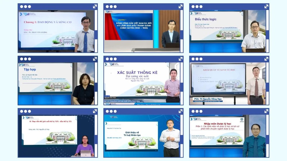 Trong năm học 2026-2027, ĐHQG TPHCM triển khai 33 môn học trực tuyến thuộc các lĩnh vực với gần 5.000 bài giảng - Ảnh: THANH HÙNG
