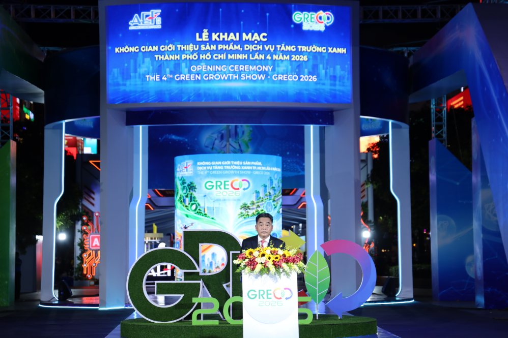 Ông Nguyễn Lộc Hà - Phó Chủ tịch Thường trực UBND TPHCM - phát biểu tại lễ khai mạc. Ảnh: Ban tổ chức