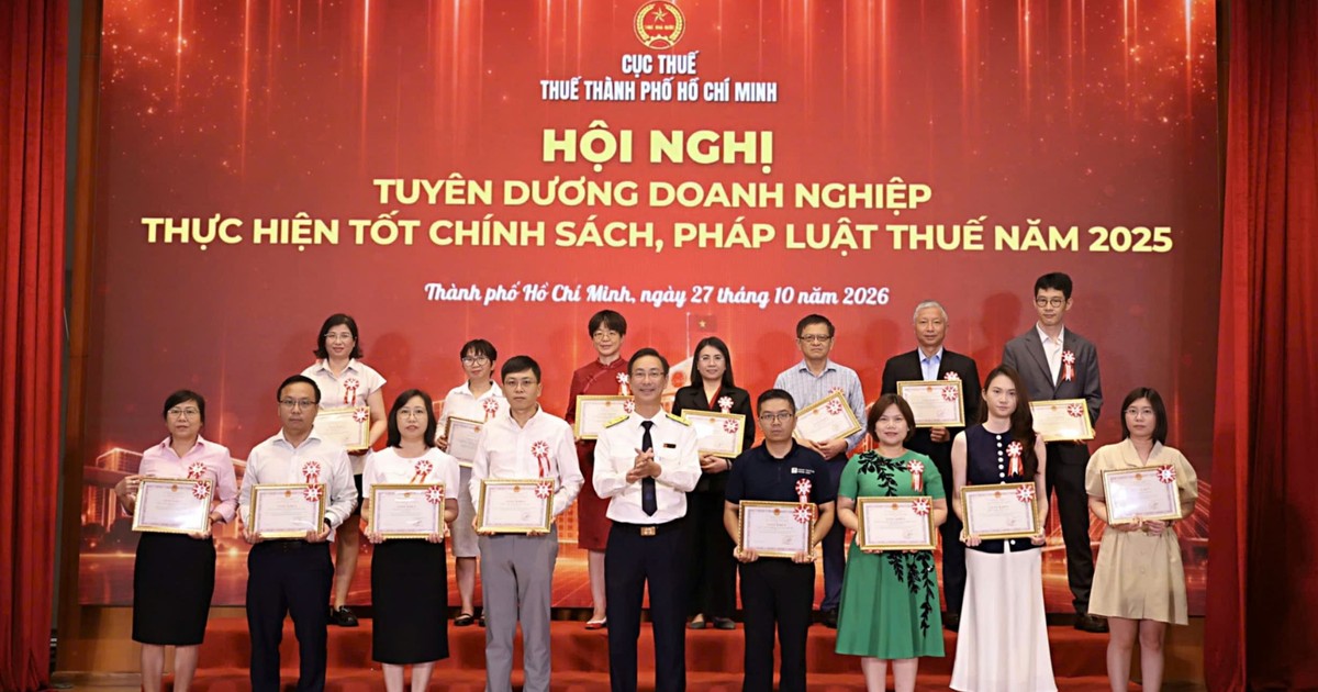 TPHCM: Tuyên dương 594 doanh nghiệp chấp hành tốt chính sách thuế