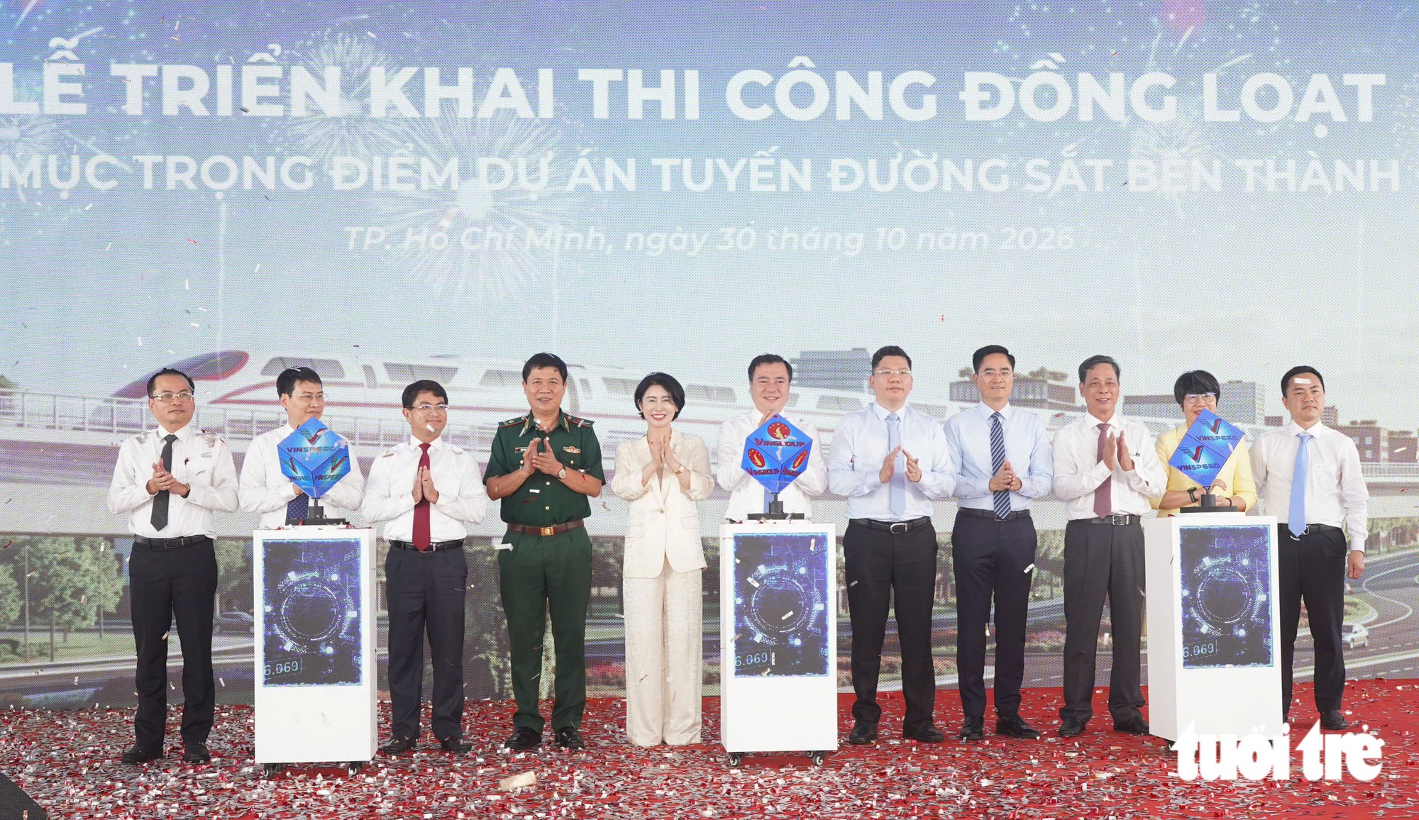 Vinspeed tăng tốc thi công đồng loạt đường sắt Bến Thành - Cần Giờ - Ảnh 2.